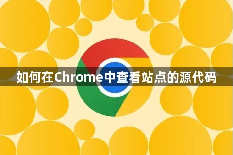 如何在Chrome中查看站点的源代码1