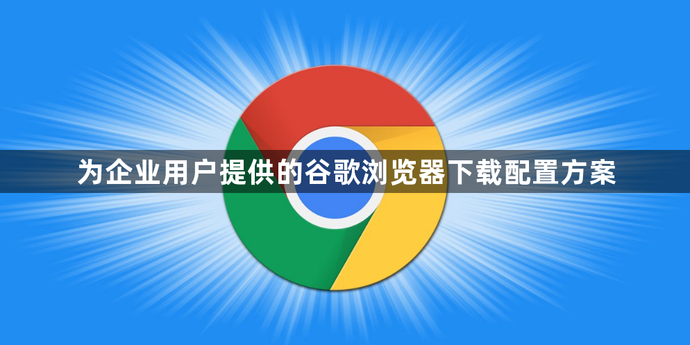 为企业用户提供的谷歌浏览器下载配置方案1