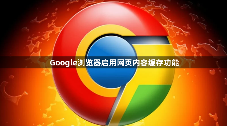 Google浏览器启用网页内容缓存功能1