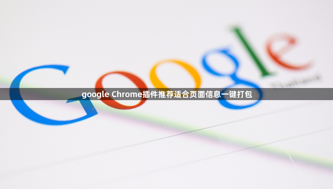 google Chrome插件推荐适合页面信息一键打包1