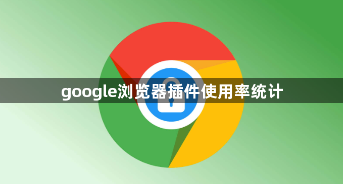 google浏览器插件使用率统计1