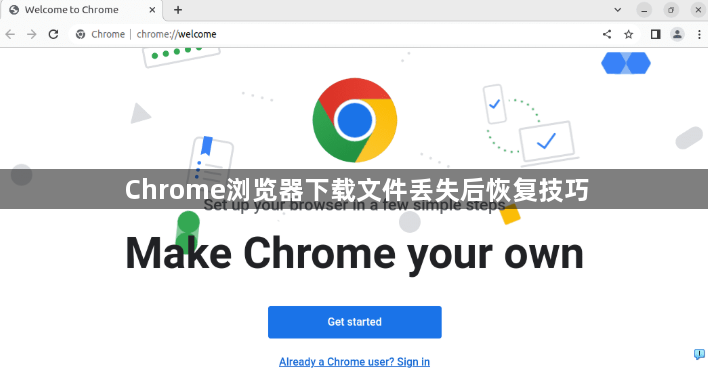 Chrome浏览器下载文件丢失后恢复技巧1