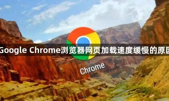 Google Chrome浏览器网页加载速度缓慢的原因1