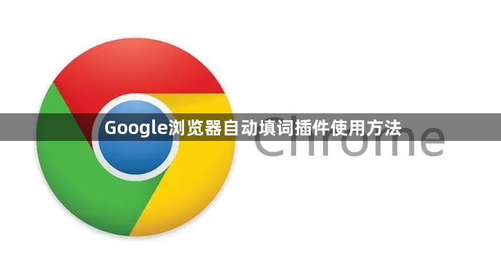 Google浏览器自动填词插件使用方法1