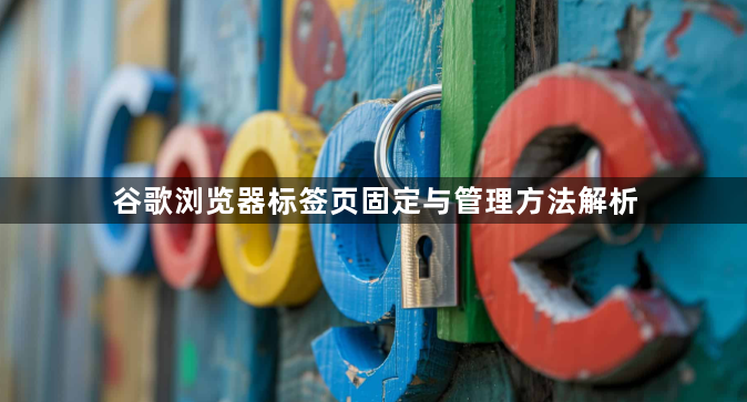 谷歌浏览器标签页固定与管理方法解析1