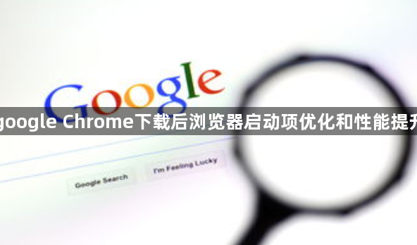 google Chrome下载后浏览器启动项优化和性能提升1