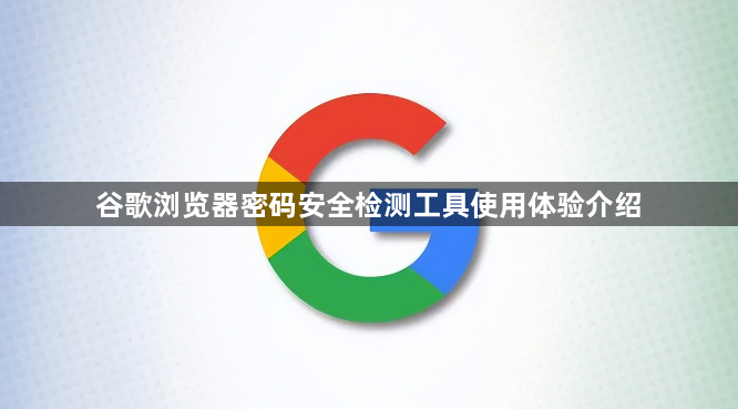 谷歌浏览器密码安全检测工具使用体验介绍1