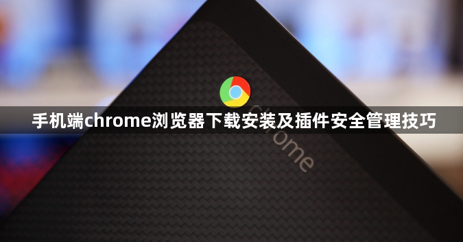 手机端chrome浏览器下载安装及插件安全管理技巧1