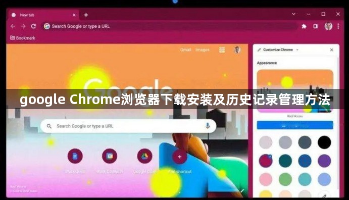 google Chrome浏览器下载安装及历史记录管理方法1