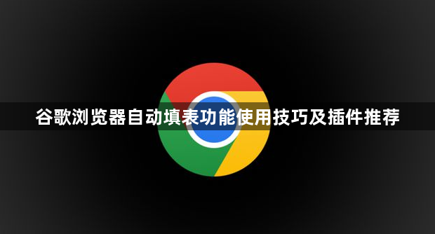 谷歌浏览器自动填表功能使用技巧及插件推荐1