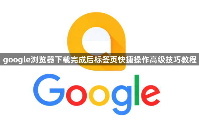 google浏览器下载完成后标签页快捷操作高级技巧教程1