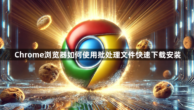 Chrome浏览器如何使用批处理文件快速下载安装1