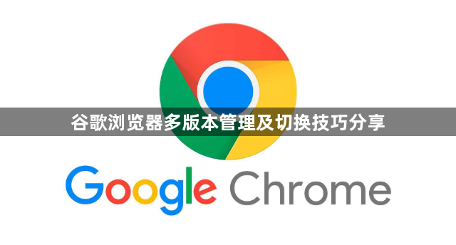 谷歌浏览器多版本管理及切换技巧分享1
