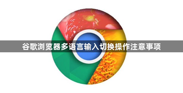 谷歌浏览器多语言输入切换操作注意事项1