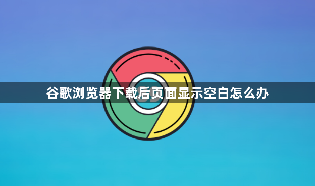 谷歌浏览器下载后页面显示空白怎么办1