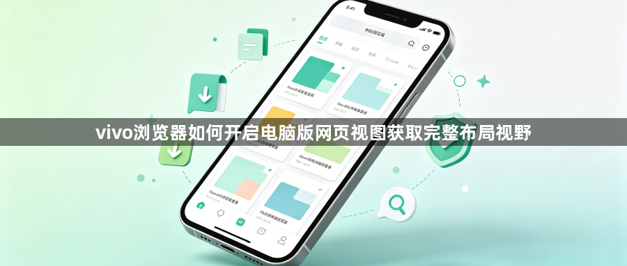 vivo浏览器如何开启电脑版网页视图获取完整布局视野1