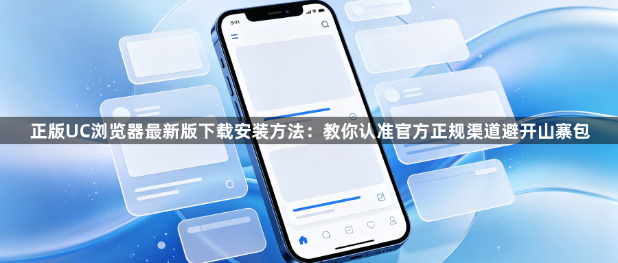正版UC浏览器最新版下载安装方法:教你认准官方正规渠道避开山寨包1