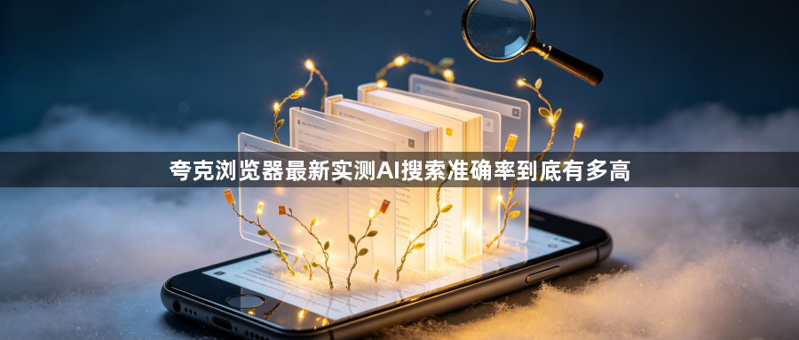 夸克浏览器最新实测AI搜索准确率到底有多高1