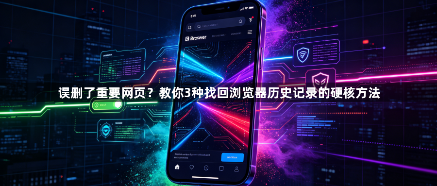 误删了重要网页？教你3种找回浏览器历史记录的硬核方法1