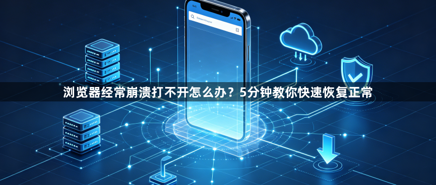 浏览器经常崩溃打不开怎么办?5分钟教你快速恢复正常1