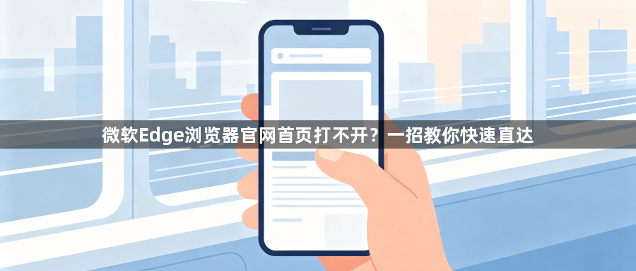 微软Edge浏览器官网首页打不开?一招教你快速直达1