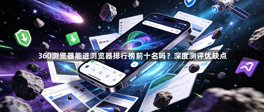 360浏览器能进浏览器排行榜前十名吗？深度测评优缺点1
