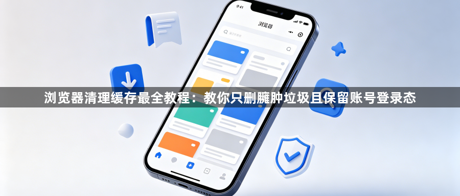 浏览器清理缓存最全教程：教你只删臃肿垃圾且保留账号登录态1