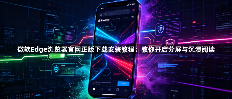 微软Edge浏览器官网正版下载安装教程：教你开启分屏与沉浸阅读1