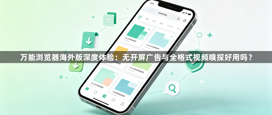 万能浏览器海外版深度体验：无开屏广告与全格式视频嗅探好用吗？1