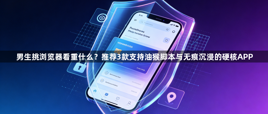 男生挑浏览器看重什么?推荐3款支持油猴脚本与无痕沉浸的硬核APP1