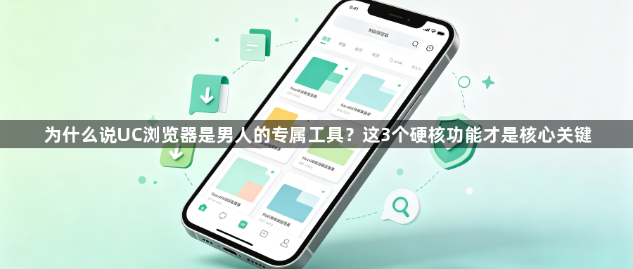 为什么说UC浏览器是男人的专属工具?这3个硬核功能才是核心关键1