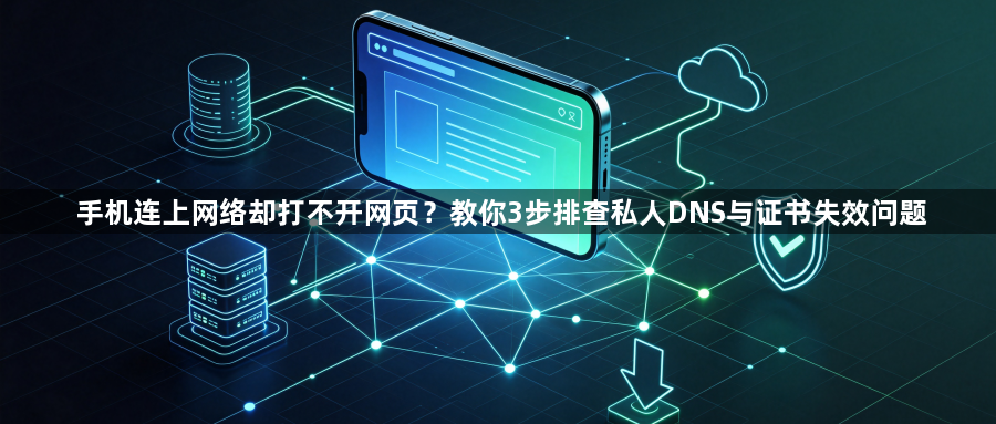 手机连上网络却打不开网页？教你3步排查私人DNS与证书失效问题1