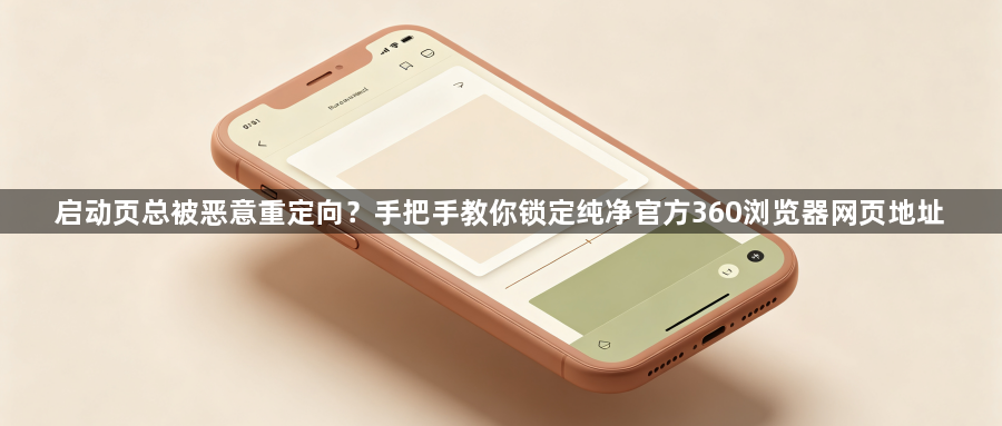 启动页总被恶意重定向？手把手教你锁定纯净官方360浏览器网页地址1