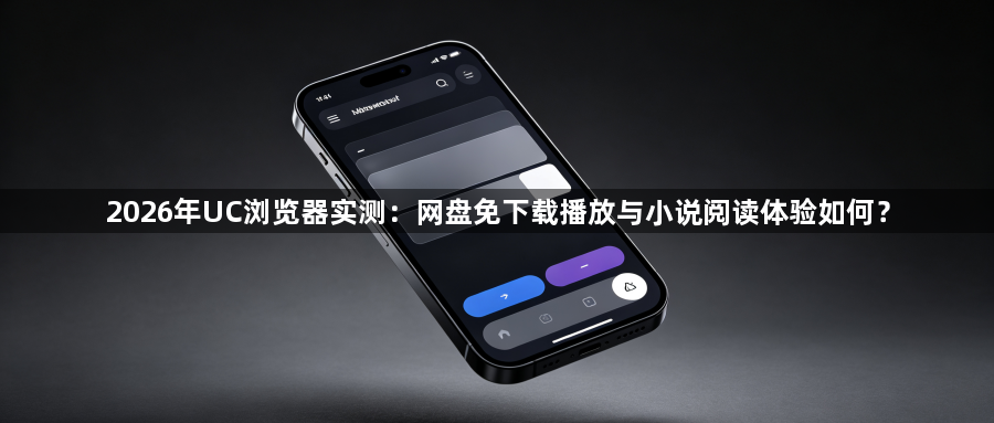 2026年UC浏览器实测:网盘免下载播放与小说阅读体验如何?1