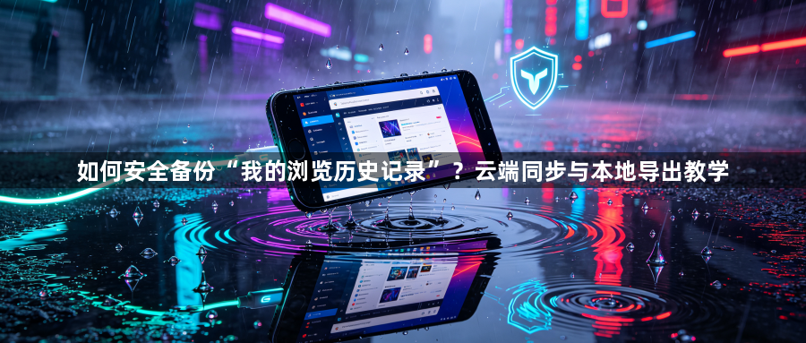 如何安全备份“我的浏览历史记录”?云端同步与本地导出教学1