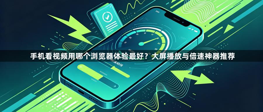 手机看视频用哪个浏览器体验最好？大屏播放与倍速神器推荐1
