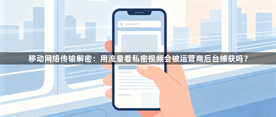 移动网络传输解密：用流量看私密视频会被运营商后台捕获吗？1