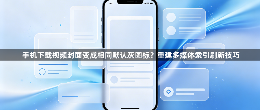手机下载视频封面变成相同默认灰图标？重建多媒体索引刷新技巧1