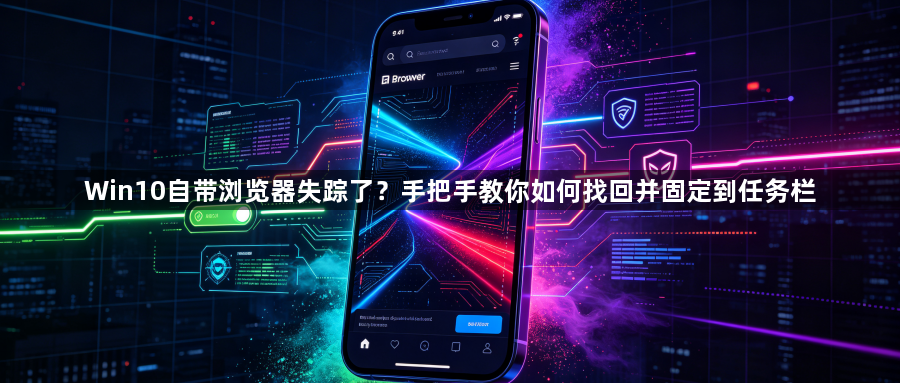 Win10自带浏览器失踪了？手把手教你如何找回并固定到任务栏1