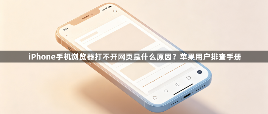 iPhone手机浏览器打不开网页是什么原因？苹果用户排查手册1