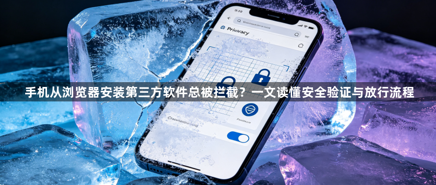 手机从浏览器安装第三方软件总被拦截?一文读懂安全验证与放行流程1